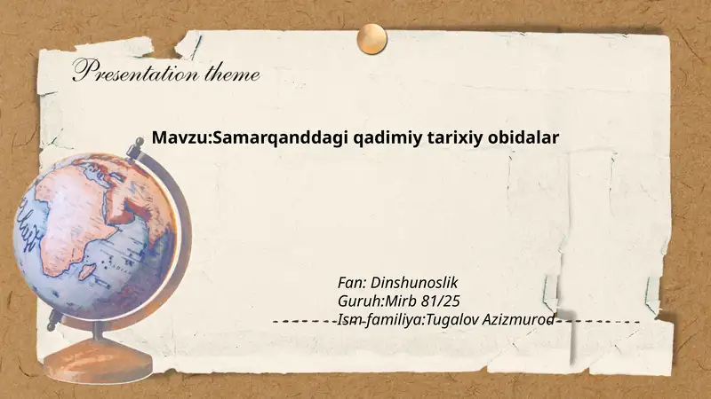 Samarqanddagi qadimiy tarixiy obidalar