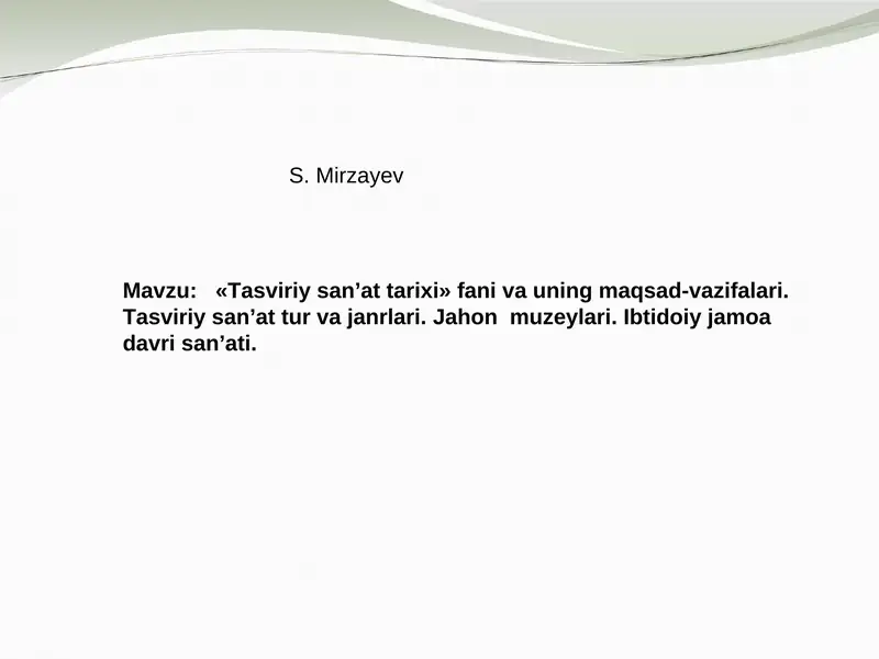 Tasviriy san’at tarixi