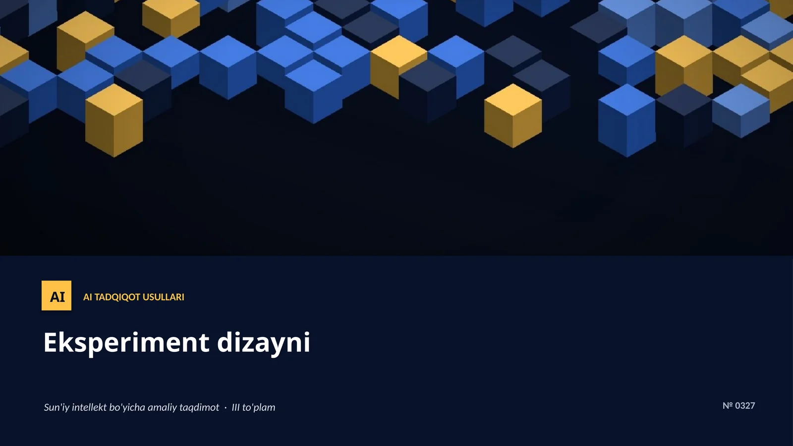 AI TADQIQOT USULLARI