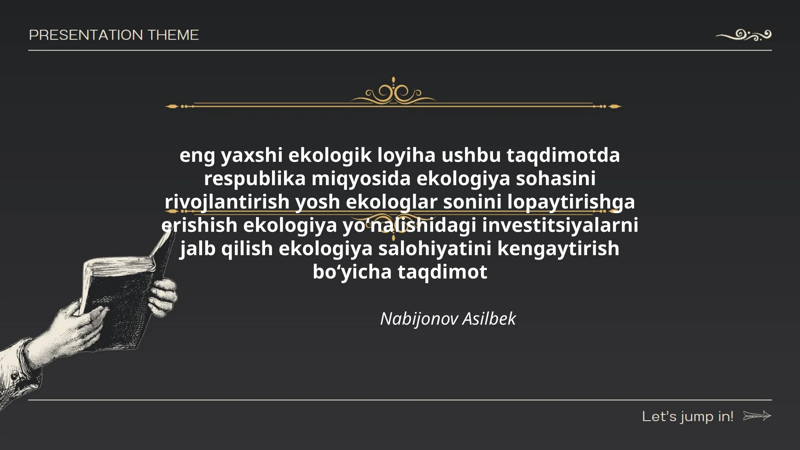 Eng yaxshi ekologik loyiha