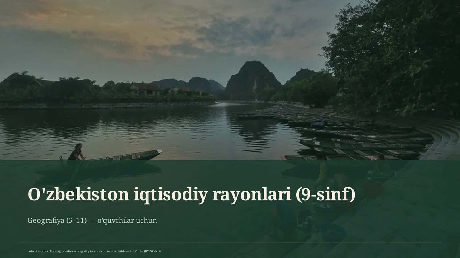 O'zbekiston iqtisodiy rayonlari (9-sinf)