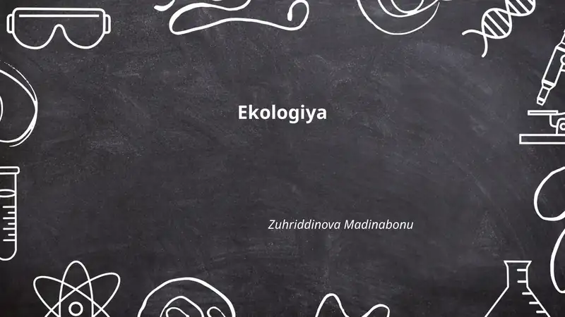 Ekologiya