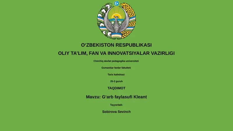 Gʻarb faylasufi Kleant