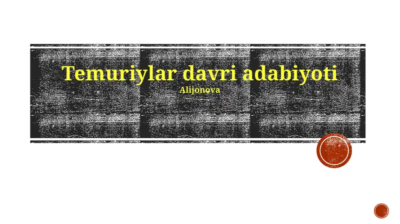 Temuriylar davri adabiyoti