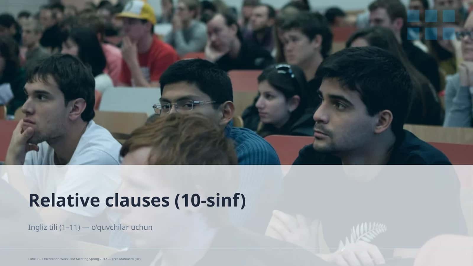 Relative clauses (10-sinf)