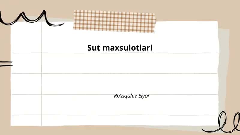 Sut maxsulotlari