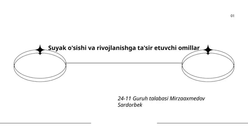 Suyak o'sishi va rivojlanishga ta'sir etuvchi omillar