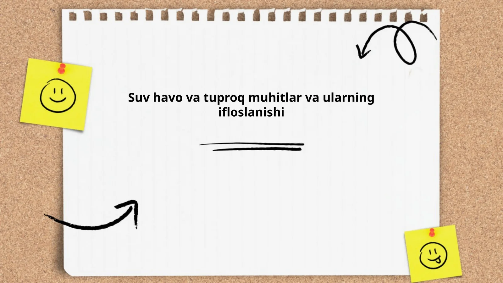 Suv havo va tuproq muhitlar va ularning ifloslanishi