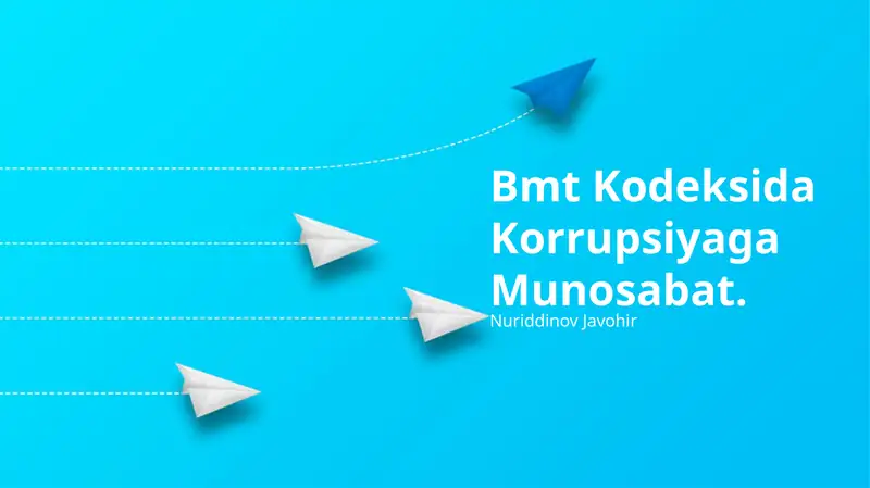 Bmt Kodeksida Korrupsiyaga Munosabat