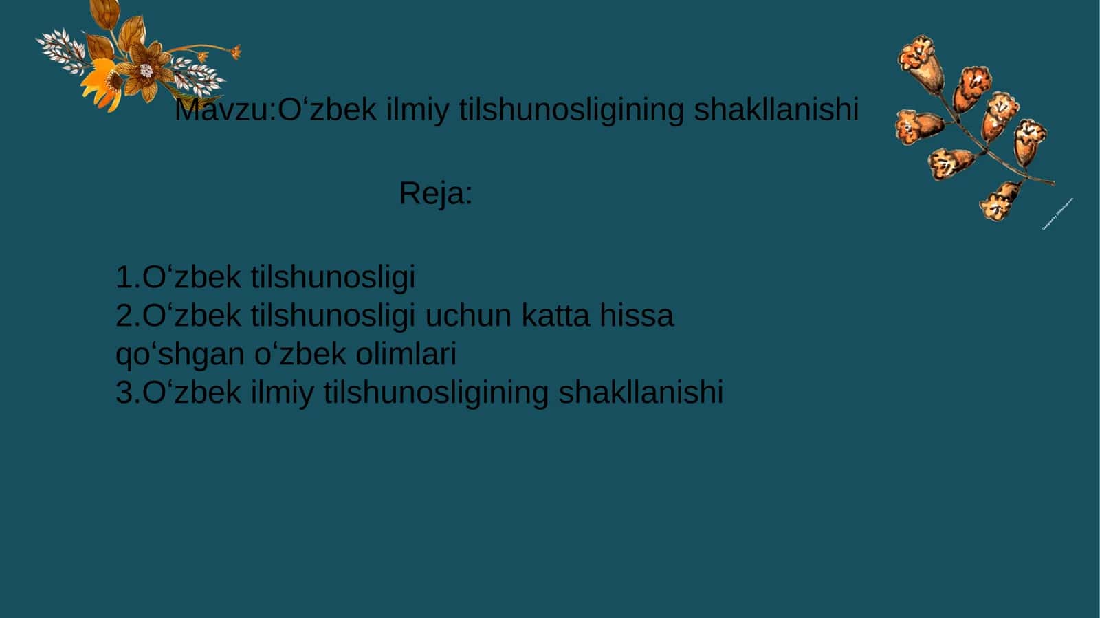 Oʻzbek ilmiy tilshunosligining shakllanishi