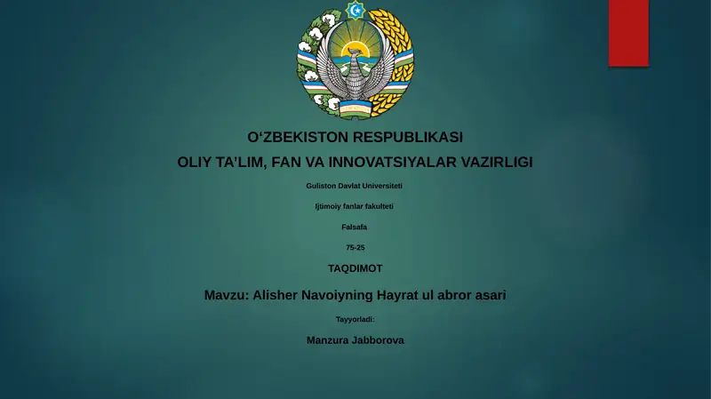 Hayrat ul abror asari
