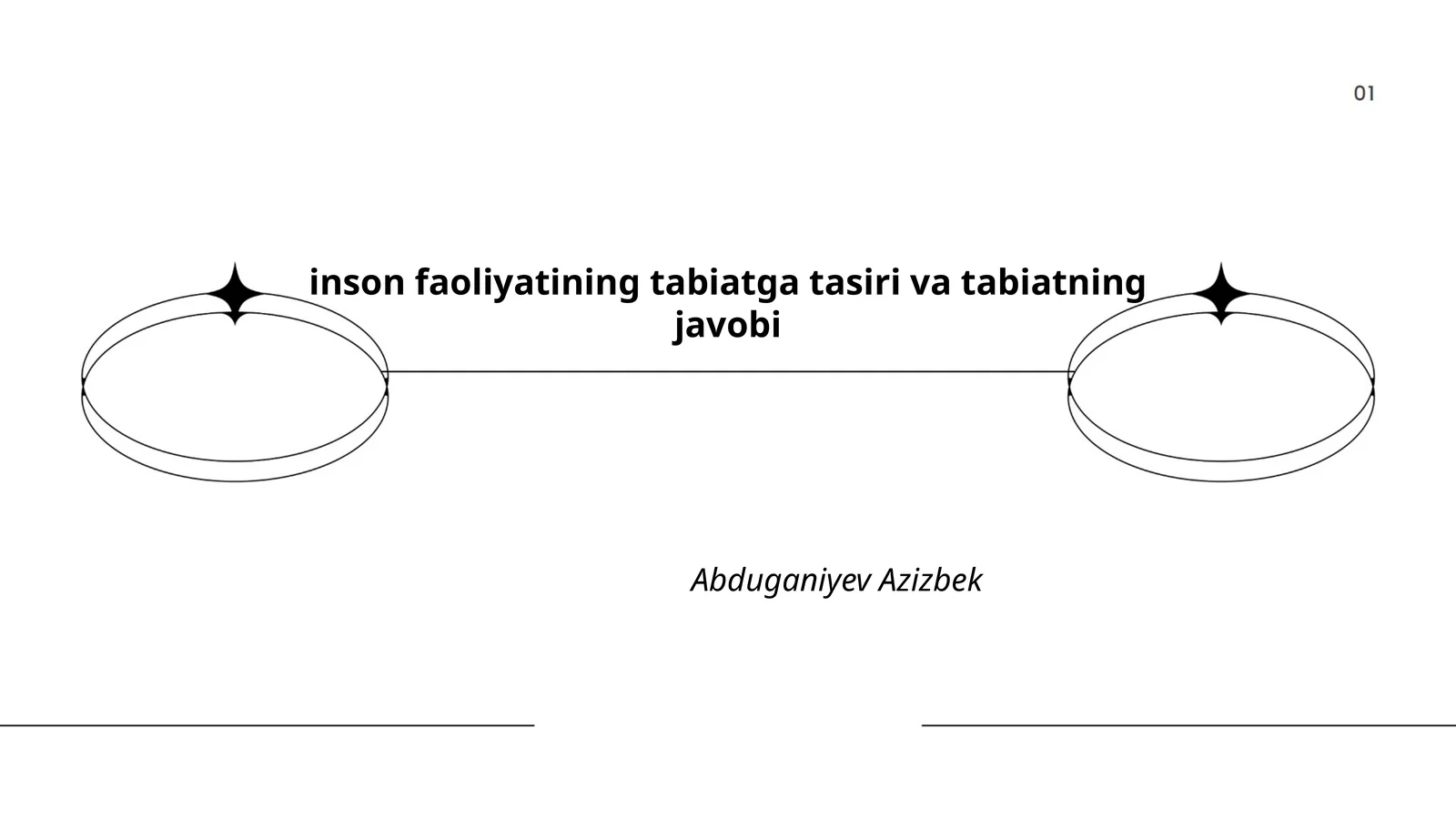 inson faoliyatining tabiatga tasiri va tabiatning javobi