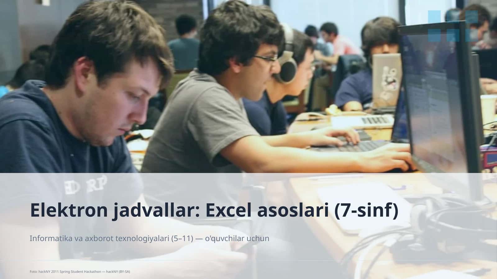 Elektron jadvallar: Excel asoslari (7-sinf)