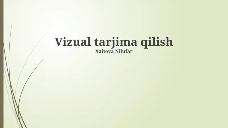 Visual tarjima