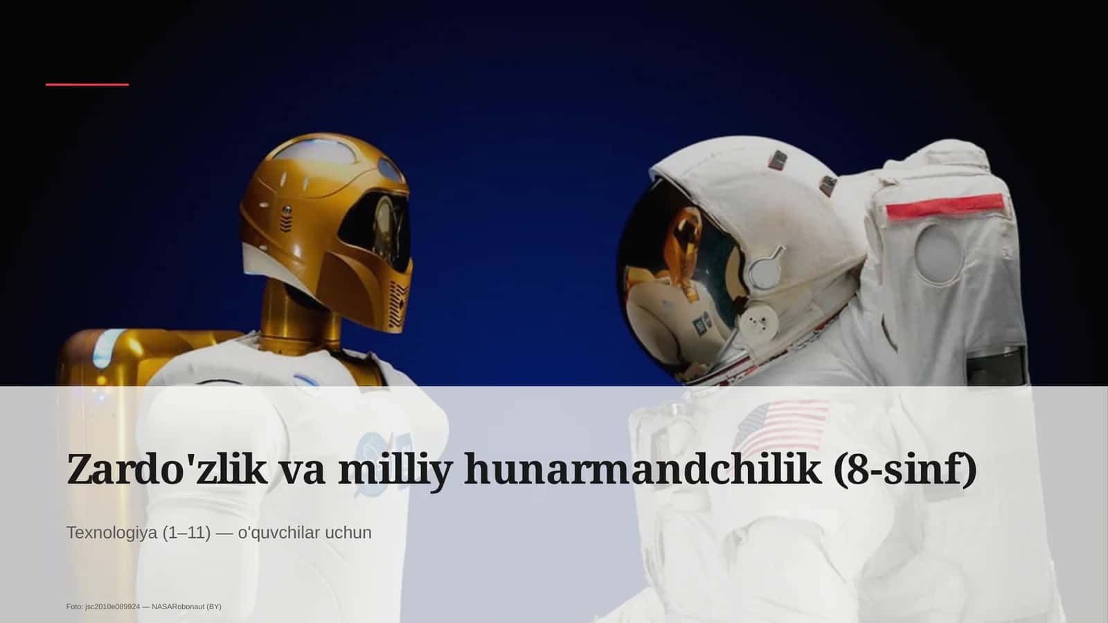 Zardo'zlik va milliy hunarmandchilik (8-sinf)