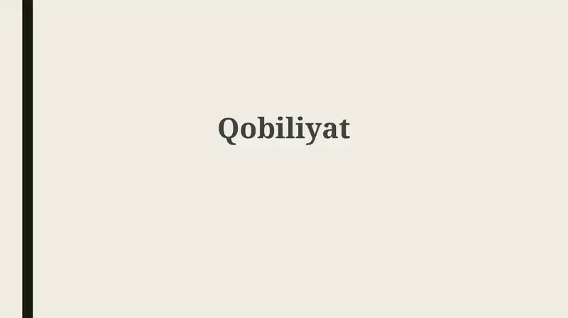 Qobiliyat