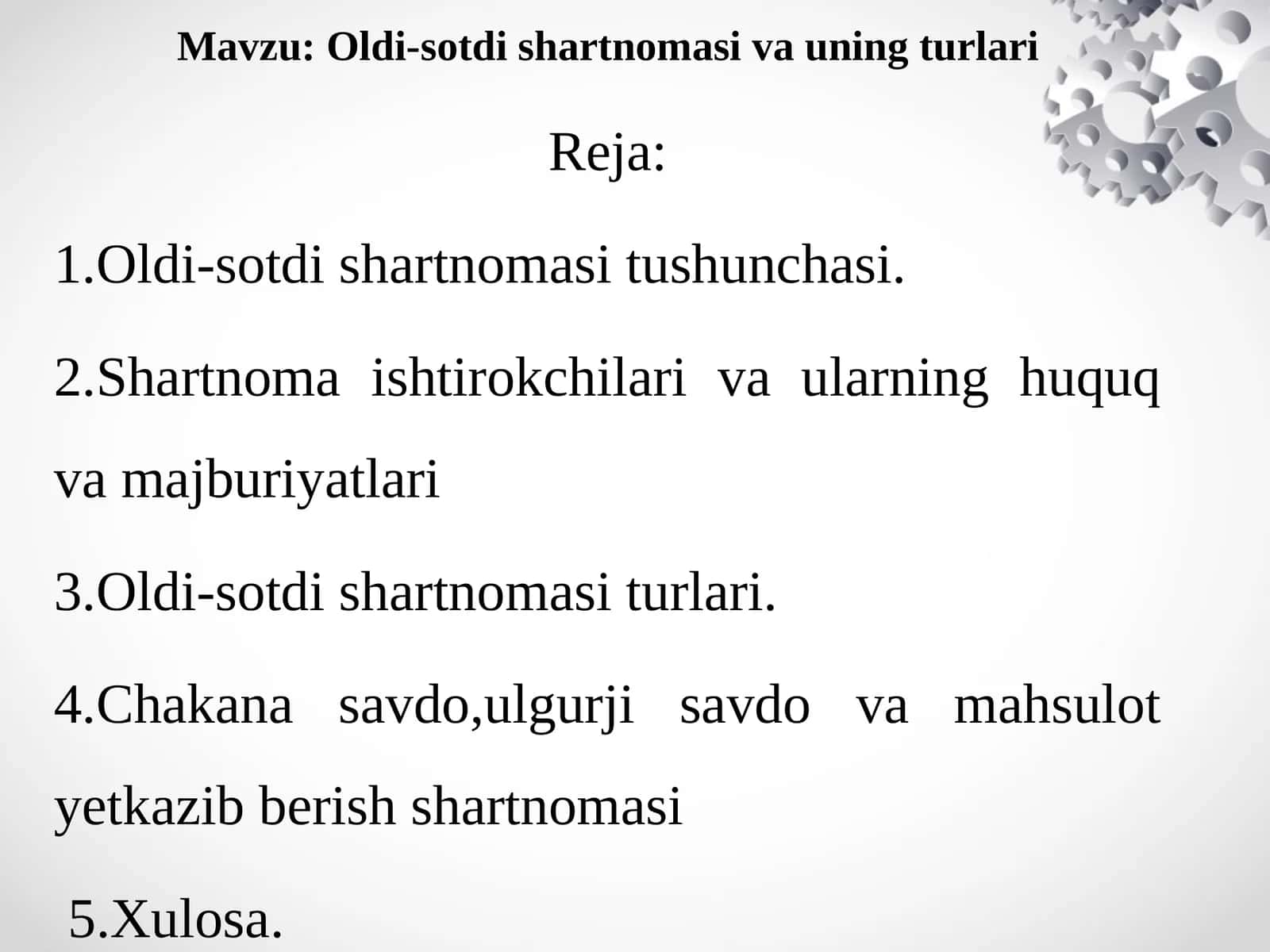 Oldi-sotdishartnomasivauningturlari