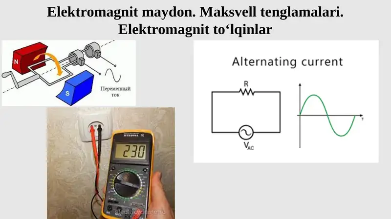 Elektromagnit maydon. Maksvell tenglamalari