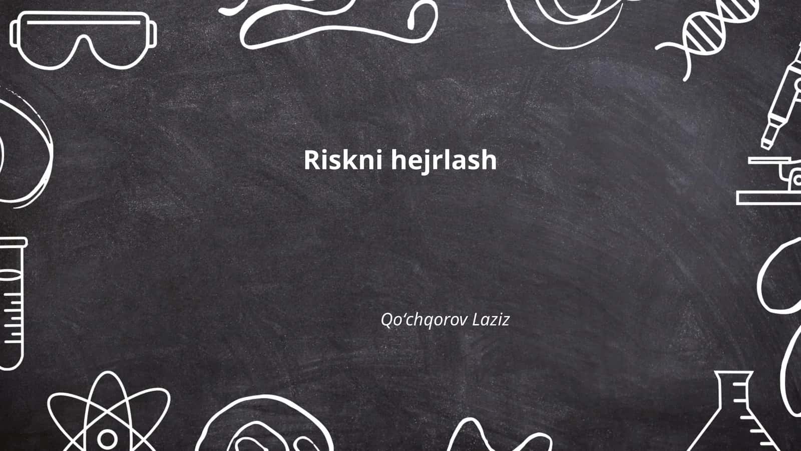 Riskni boshqarish