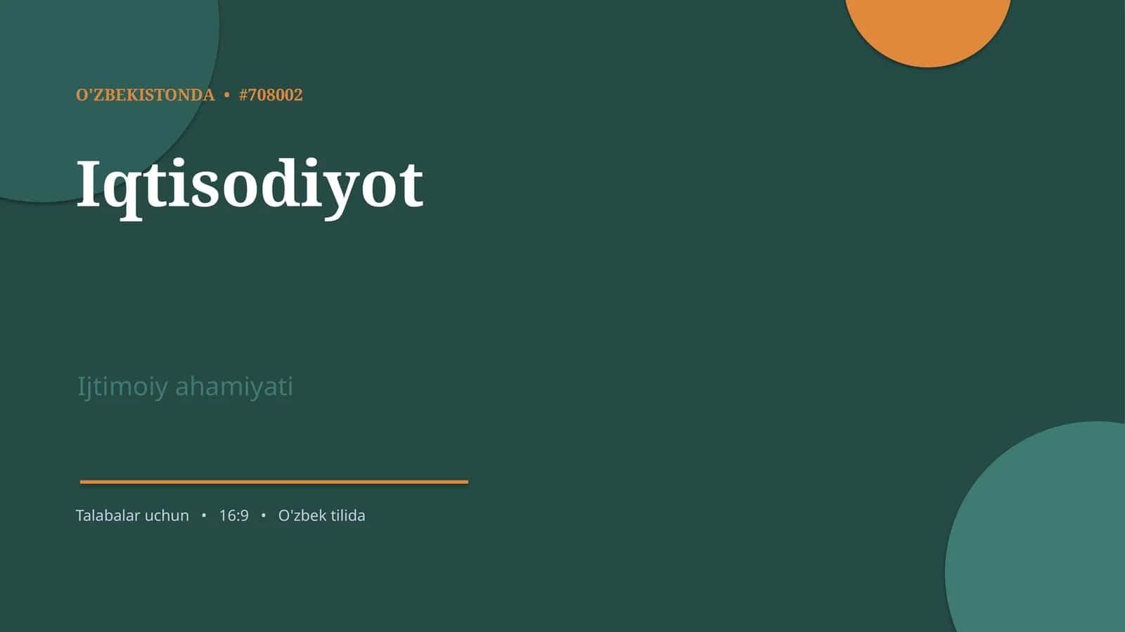 Iqtisodiyot