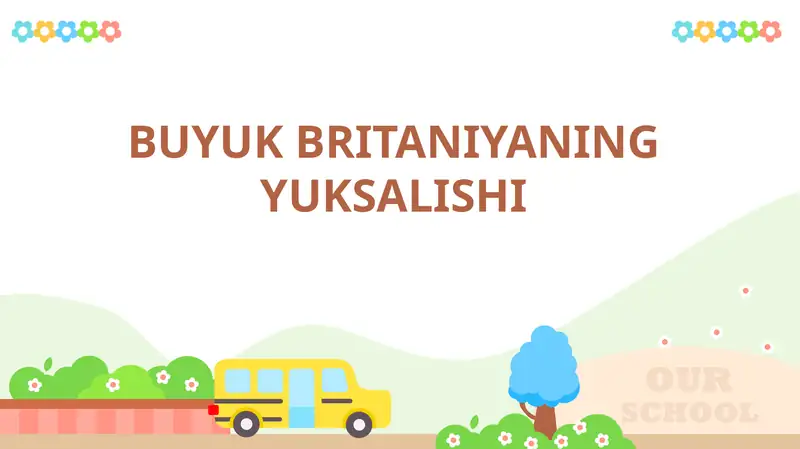 BUYUK BRITANIYANING YUKSALISHI