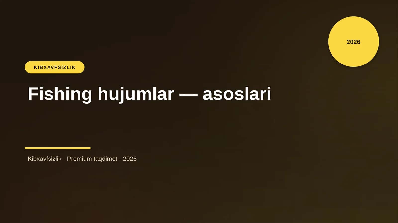 Fishing hujumlar — asoslari
