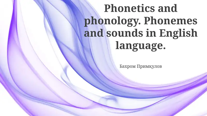 Exploring Phonemes in English