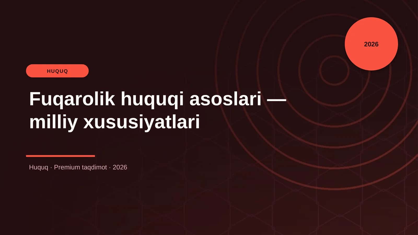 Fuqarolik huquqi asoslari — milliy xususiyatlari