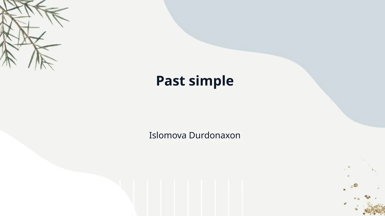 Past simple