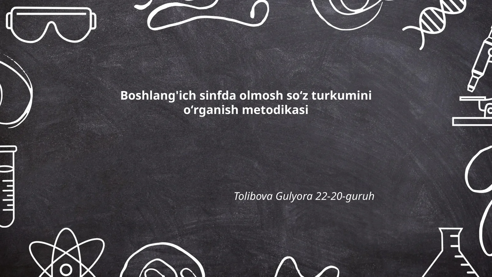 Boshlang'ich sinfda olmosh soʻz turkumini oʻrganish metodikasi