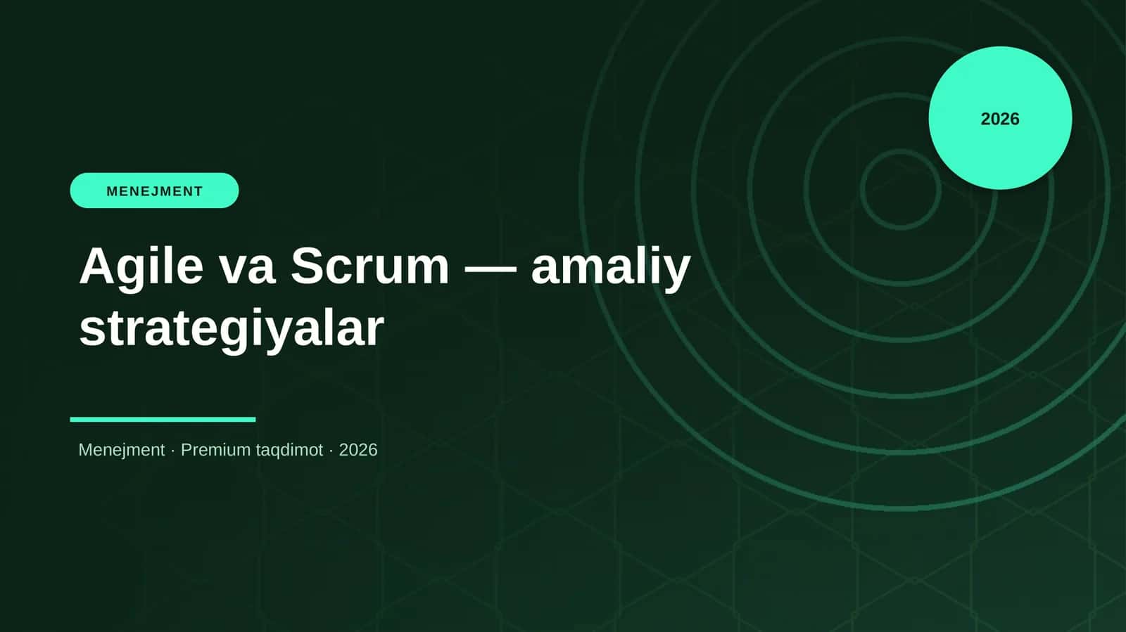 Agile va Scrum — amaliy strategiyalar