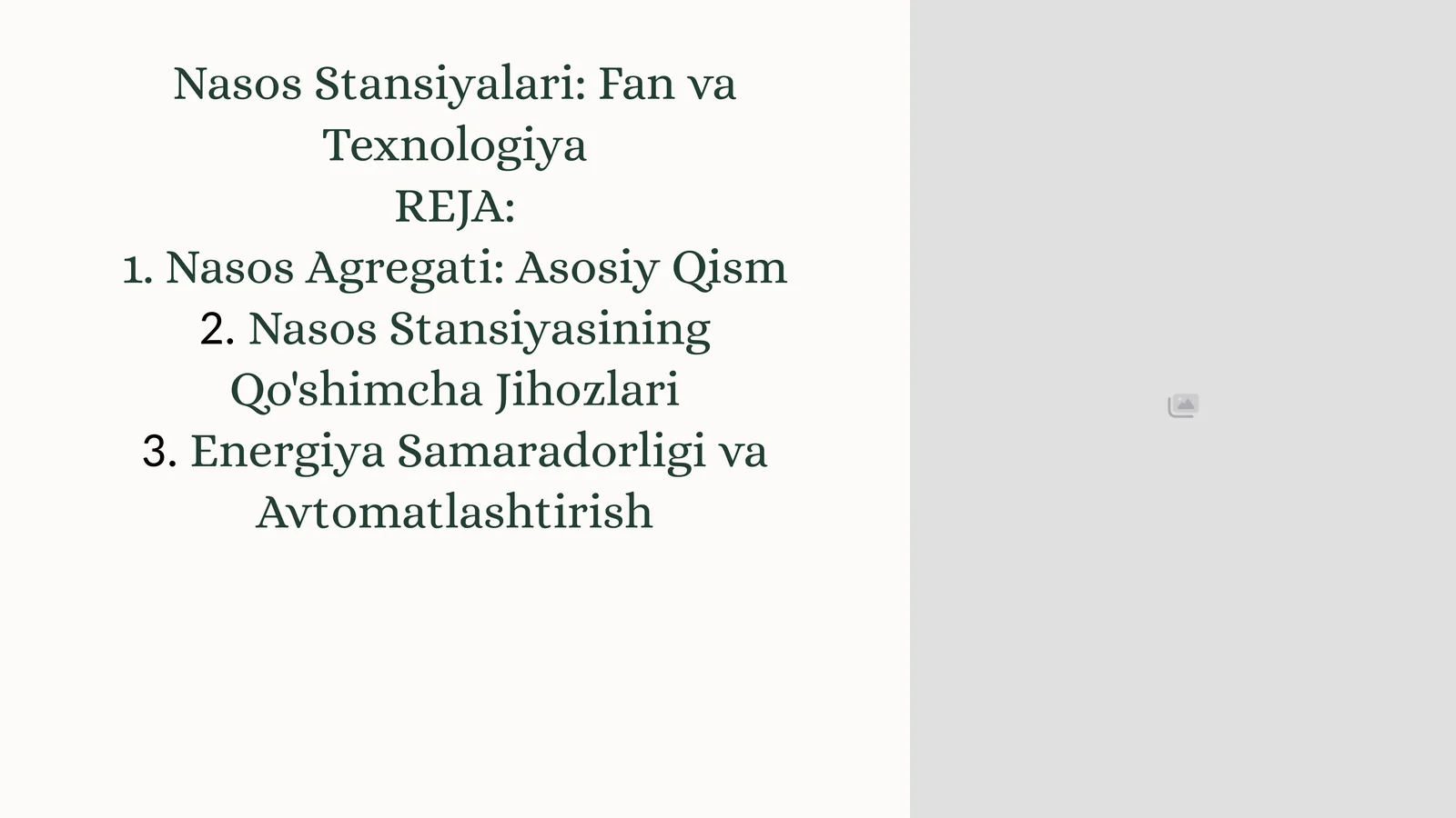 Nasos Stansiyalari: Fan va Texnologiya
