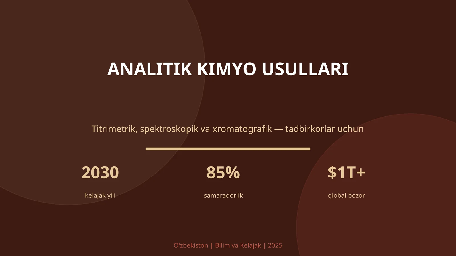 ANALITIK KIMYO USULLARI