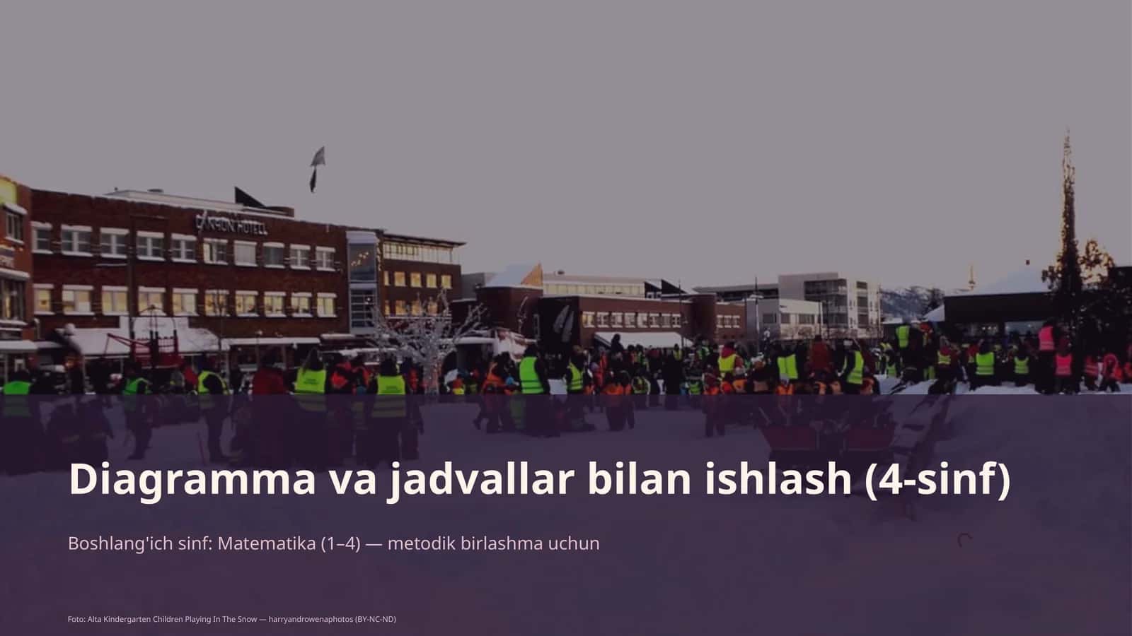 Diagramma va jadvallar bilan ishlash (4-sinf)