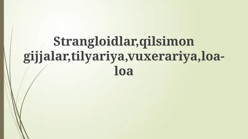 Davolash, Profilaktika, Asoratlar va Prognoz