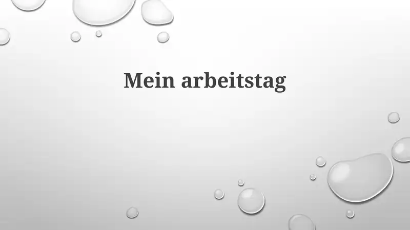 Mein Arbeitstag