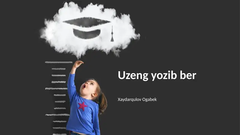 Uzeng yozib ber