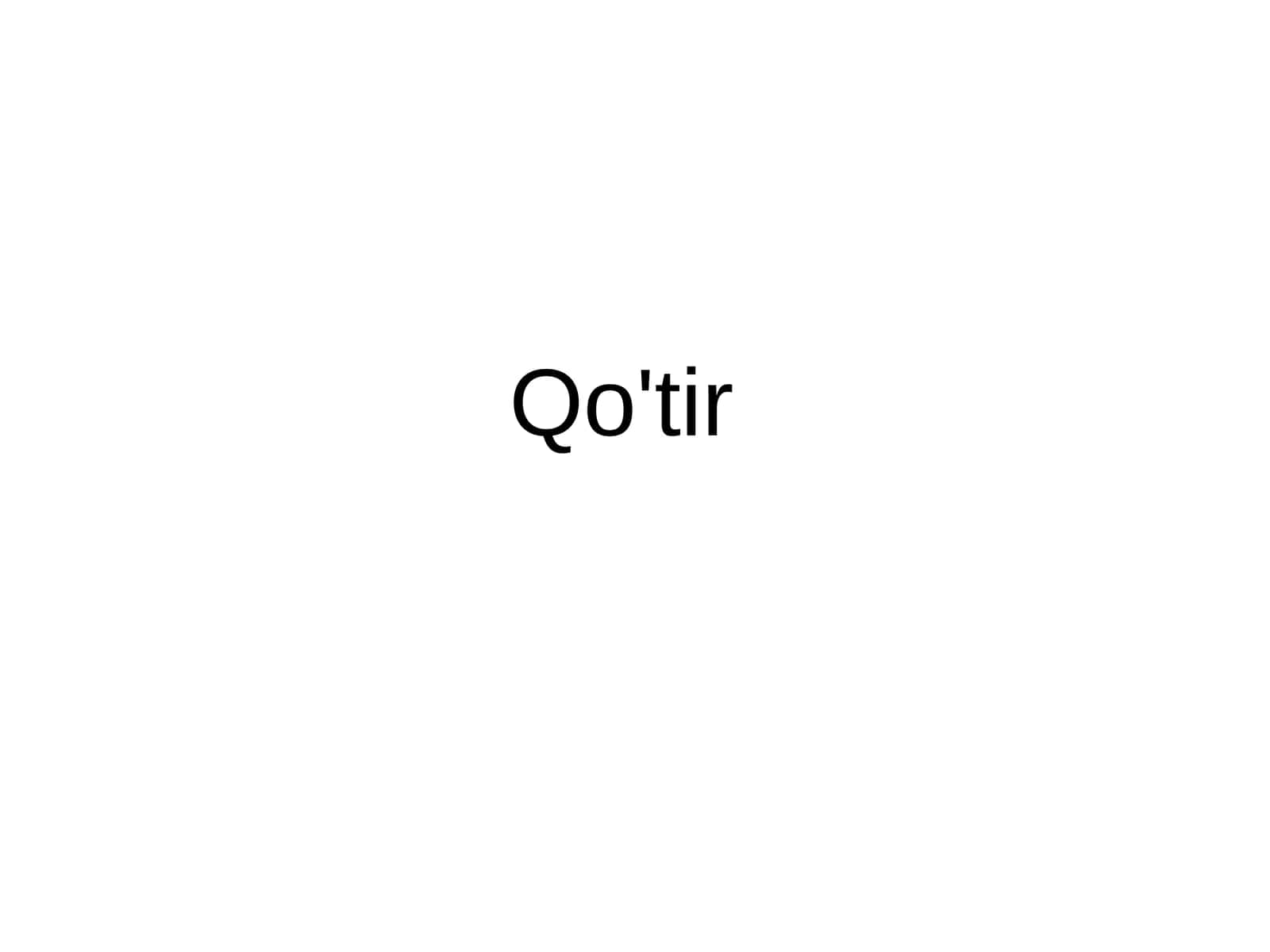 Qo'tir
