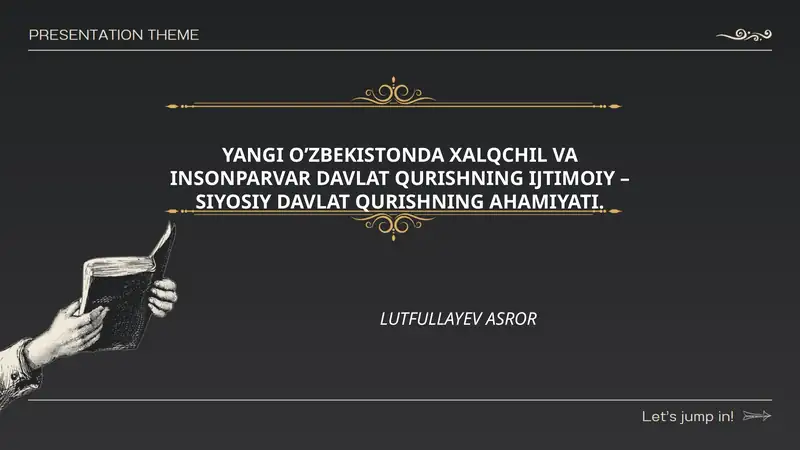Xalqchil va insonparvar davlat tushunchasi va uning ijtimoiy-siyosiy ahamiyati