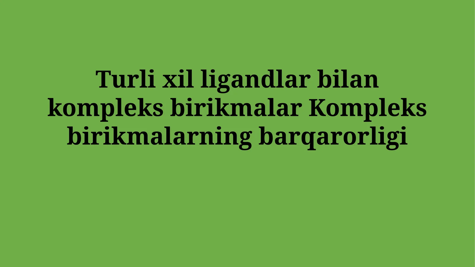 Kompleks birikmalar