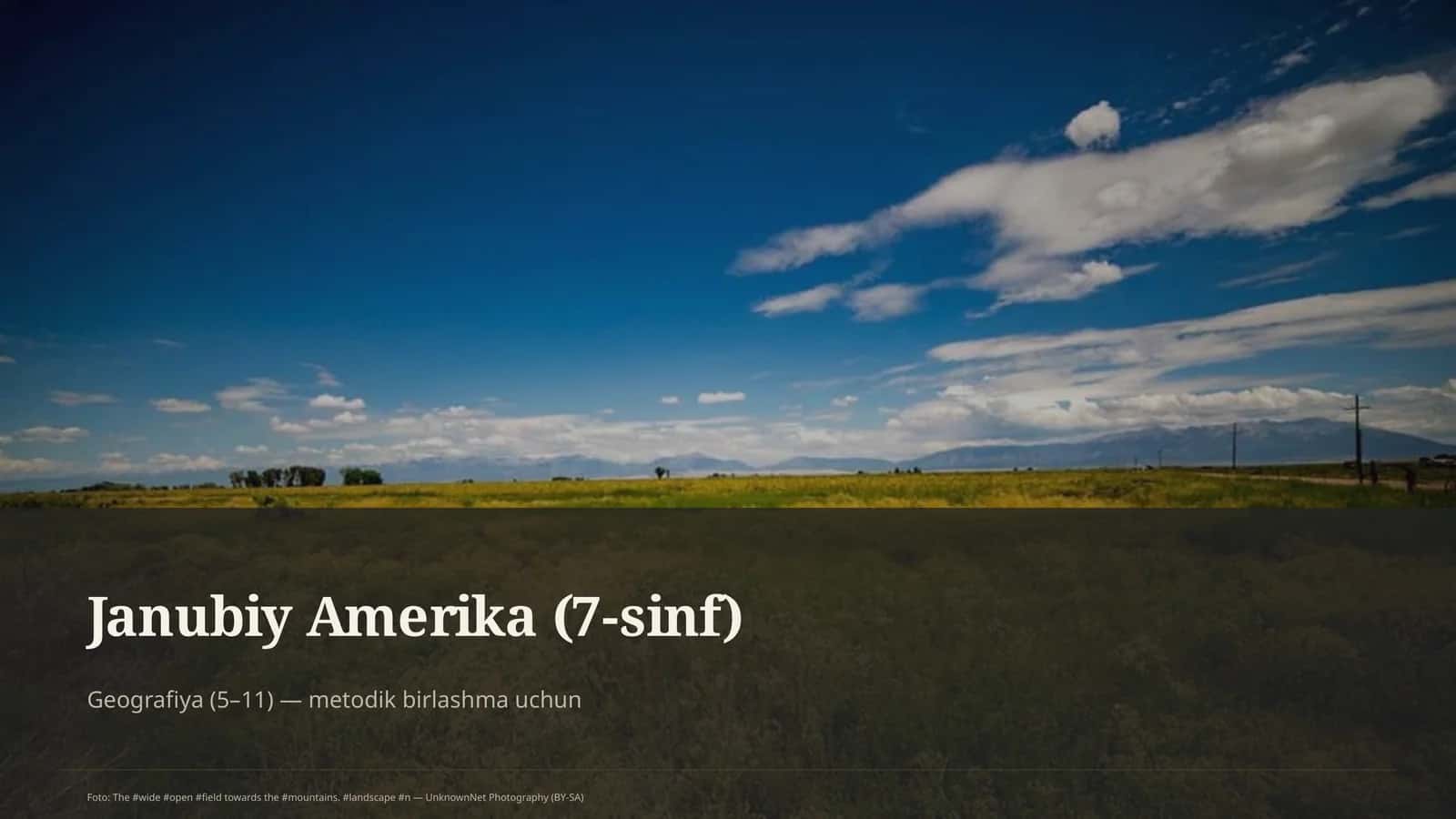 Janubiy Amerika (7-sinf)