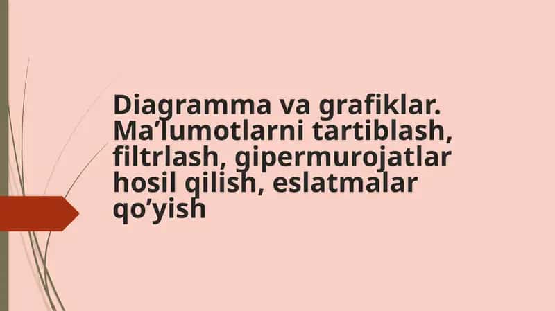 Diagramma va grafiklar