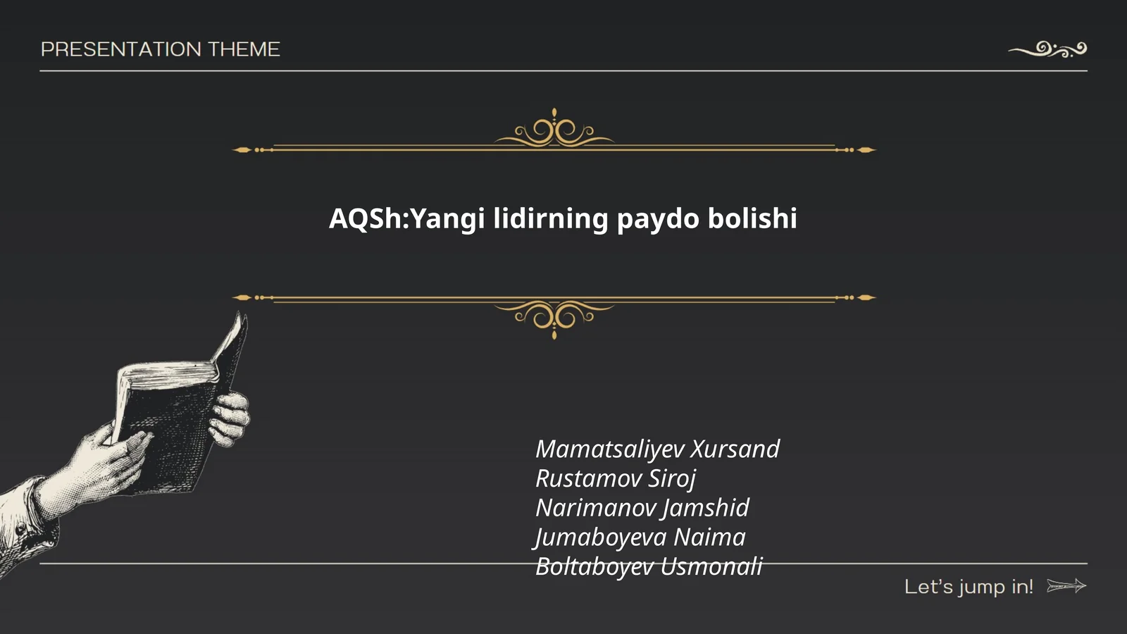 AQSh:Yangi lidirning paydo bolishi