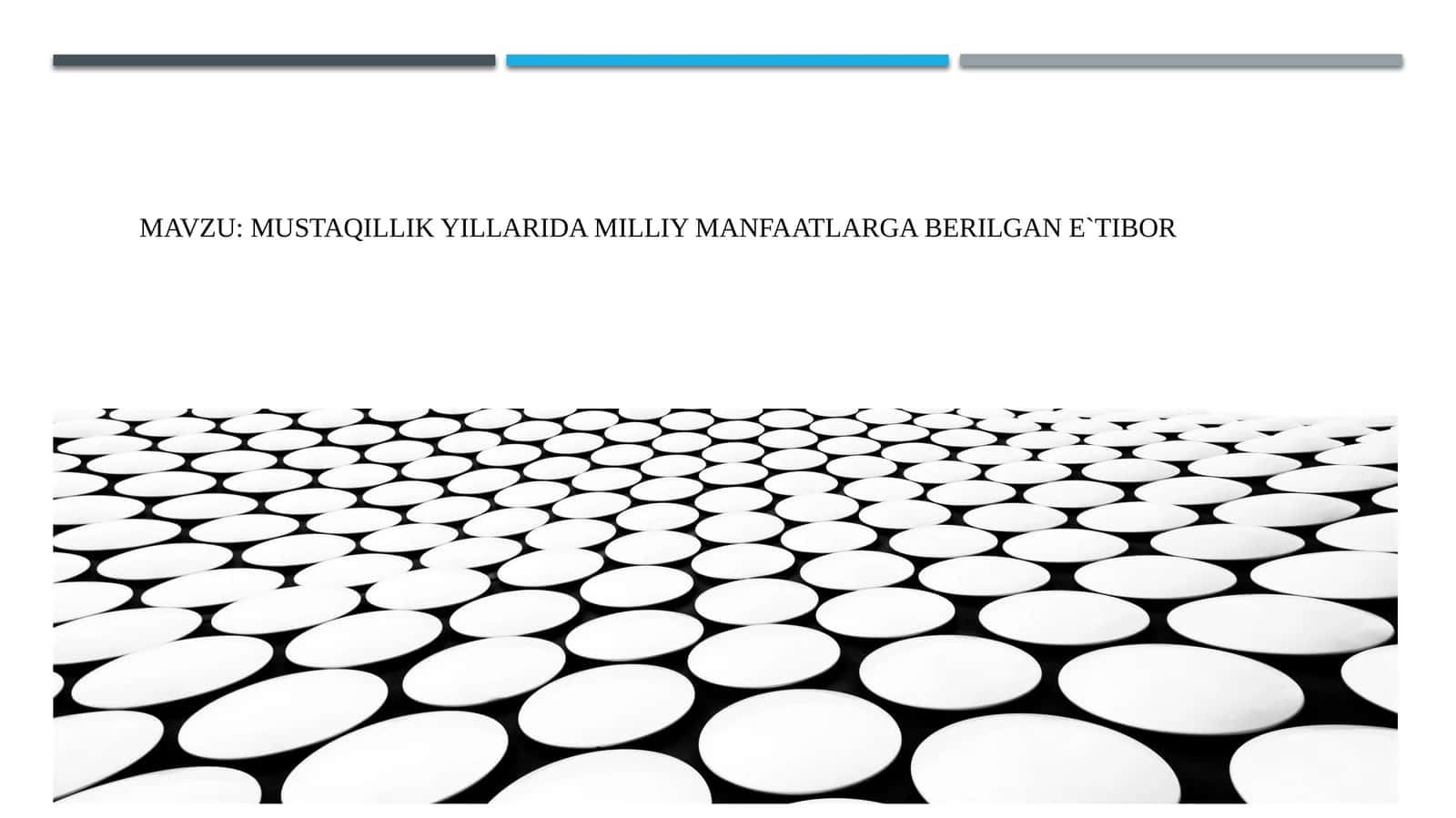 MUSTAQILLIK YILLARIDA milliy manfaatlarga berilgan e`tibor