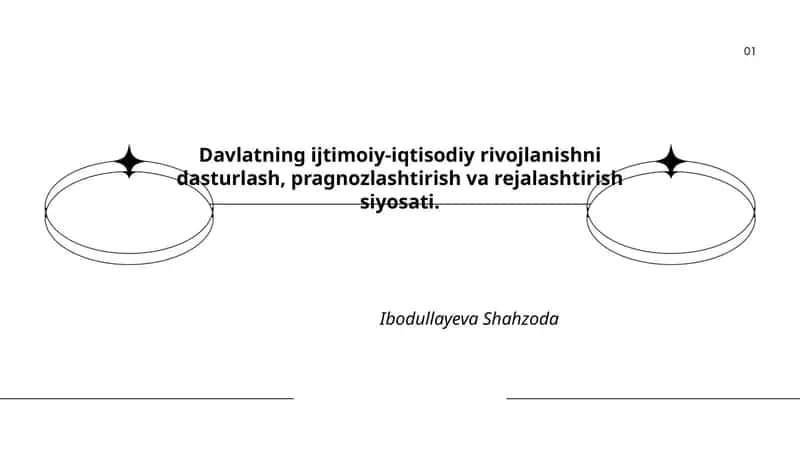 Davlatning ijtimoiy-iqtisodiy rivojlanishni dasturlash, pragnozlashtirish va rejalashtirish siyosati