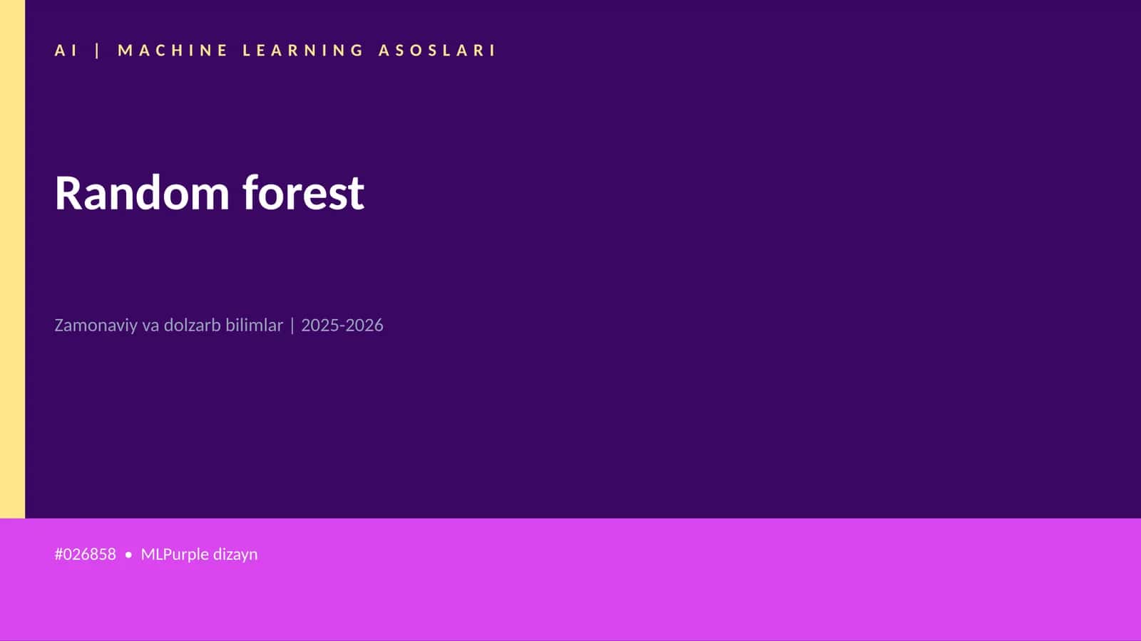 Random forest