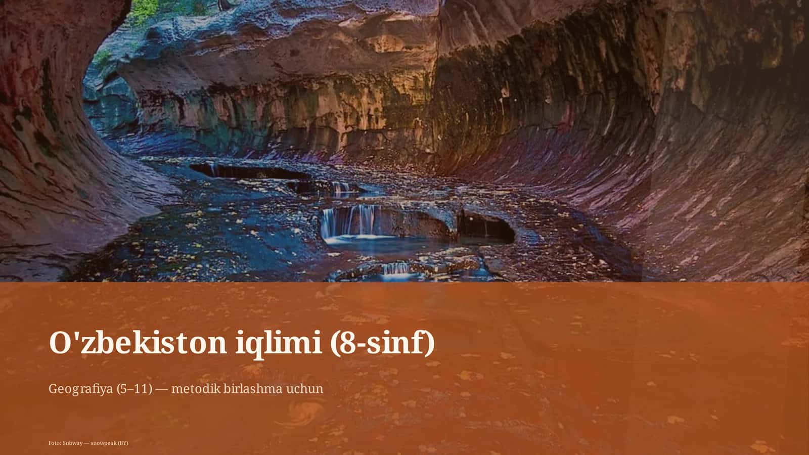 O'zbekiston iqlimi (8-sinf)