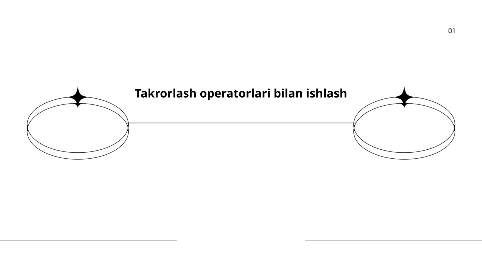 Takrorlash operatorlari bilan ishlash
