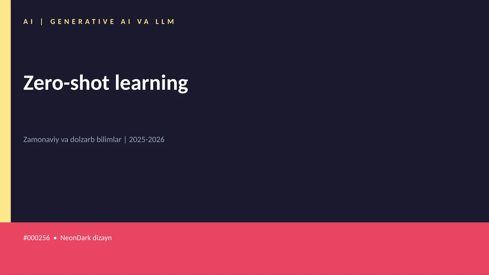 Zero-shot learning