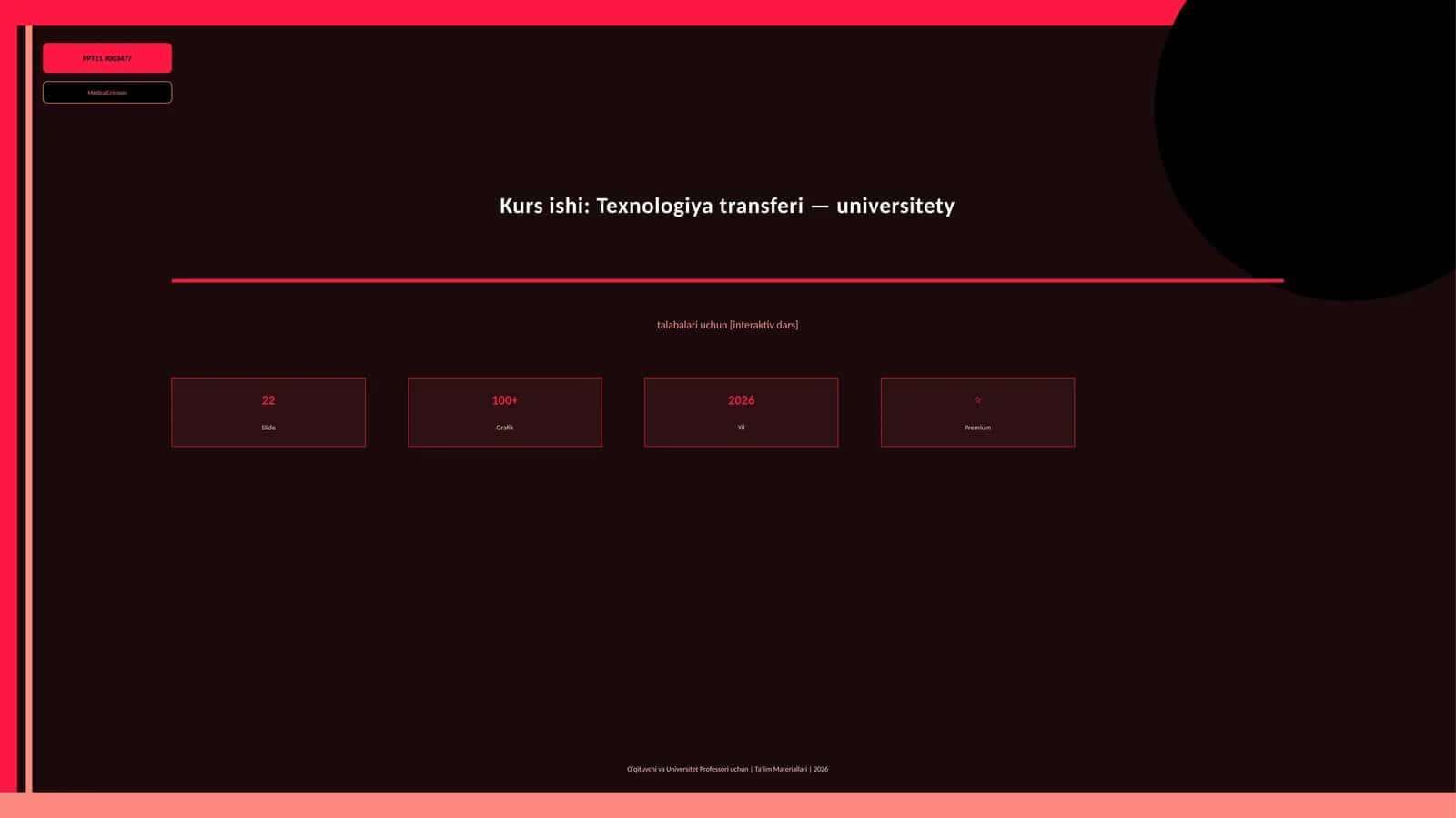 Texnologiya transferi — universitety talabalari uchun [interaktiv dars]